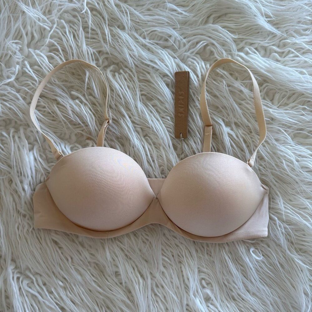 Skims Ultimate Push Up Strapless Bra Sand Size 32B